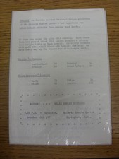 15101977 Basketball Programme Bromley V Miles Morley Mustangs - 4 Pages. Any
