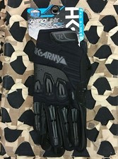 NEW HK Army Hardline Armored Full Finger Paintball Gloves - Blackout - X-Large