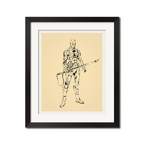 17x22 Print - Metal Gear Solid Gray Fox The Cyborg Ninja Poster