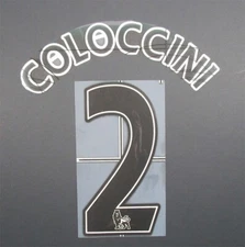 2007 - 2013 OFFICIAL SPORTING ID LEXTRA COLOCCINI 2 PLAYER SIZE BLACK NAMESET