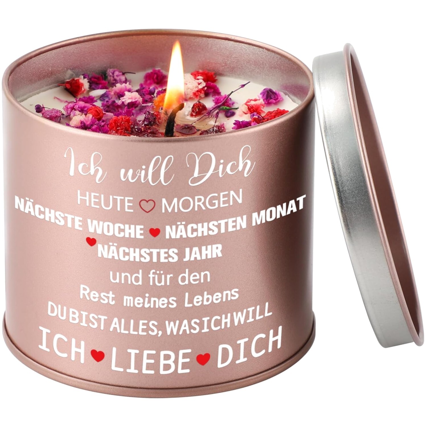 Jahrestag Geschenk Für Sie, 9OZ Lavendel Kerze Mit Ich Liebe Dich, Valentinstag