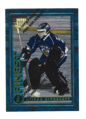 1994-95 FINEST MIIKKA KIPRUSOFF ROOKIE HOCKEY card # 125