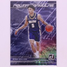 2022 Panini Draft Picks Power Formulas Ryan Rollins Golden State Warriors