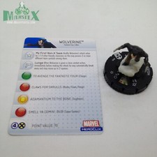 Heroclix Incredible Hulk set Wolverine 035 Rare figure w/card 
