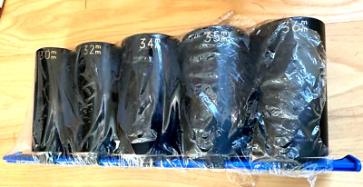MATCO Tools 30mm - 36mm Deep Well 1/2'' DR IMPACT Socket Set Lot Metric 6-Point