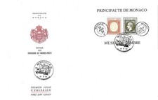 MONACO Großer Briefumschlag 1. Tag Block Bla...