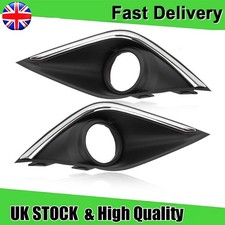 PAIR FOR MITSUBISHI OUTLANDER MK3 2015-2019 FRONT FOG LIGHT SURROUND TRIM COVER