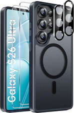 Ivencase Magnetic for Samsung Galaxy S26 Ultra 5G Case with 2 Pack Screen Protec
