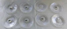 8 Shannon Crystal Designs of Ireland 8" Plates w/Tags Lead Crystal Made Slovakia