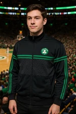 NBA UNK Blue Label Men’s Boston Celtics Full Zip Track Jacket Basketball 2XL XXL