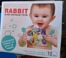 NEW IN BOX Rabbit Baby Sensory Toys - 12m+