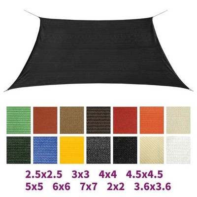 Sonnensegel UV-Schutz HDPE Quadratisch Sonnendach Mehrere Auswahl vidaXL
