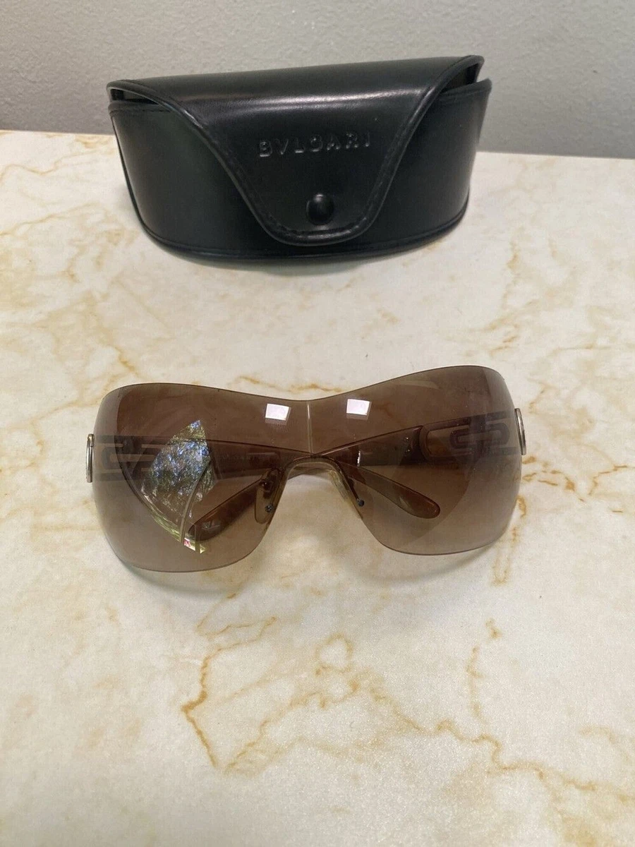 Bvlgari Shield Brown Sunglasses for Women for sale | eBay
