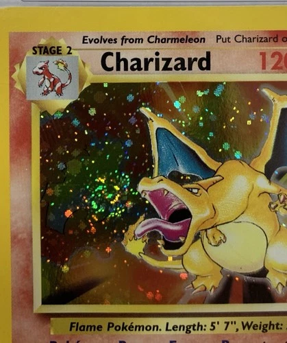 rare MOUTH SWIRL Charizard PSA 8 2000 Pokémon Game Holo #4 Base 2