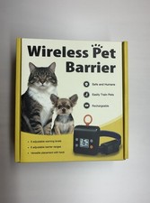 FLYSPEAR Wireless Pet Barrier B1-S, Rechargeable Fence Cats Dogs New/Open Box