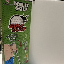 Golf Funny Potty Putter Toilet Time Golf Game Mini Golf