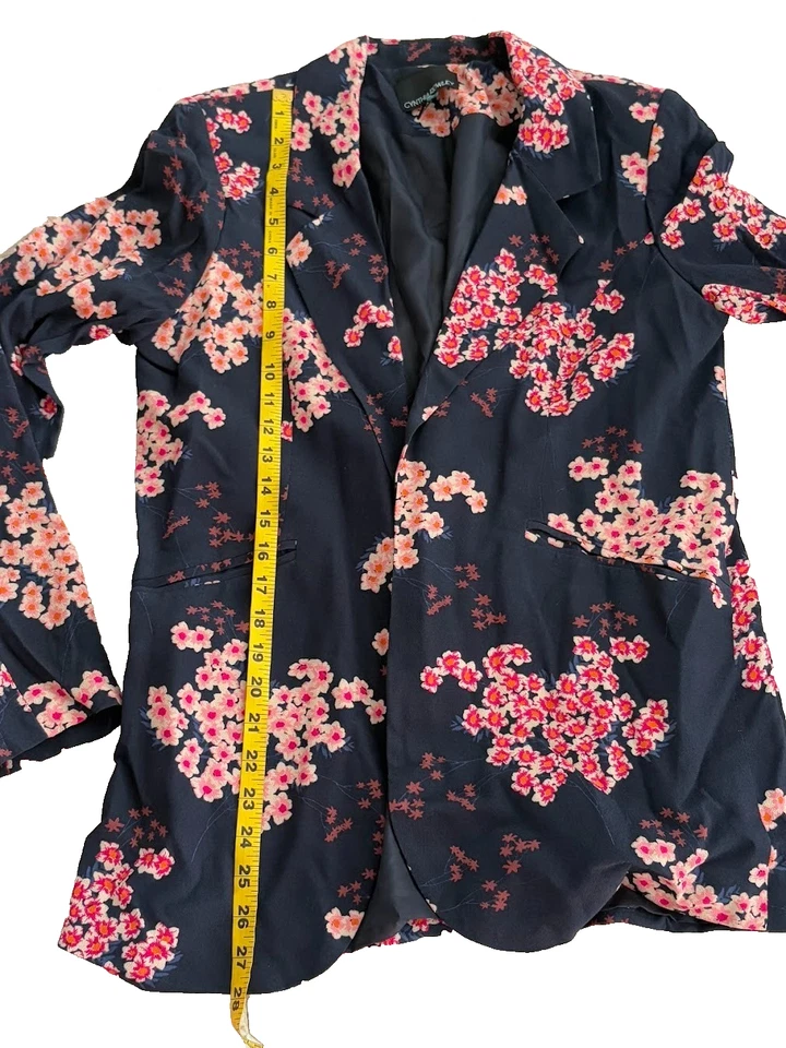 2 chaquetas blazer florales informales usar para trabajar talla M Los cielos son azules/Cynthia Rowley Foto 3 de 4