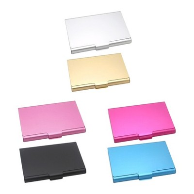 2Pcs Aluminum Alloy Business Card Case For Executive Meetings And Daily Office