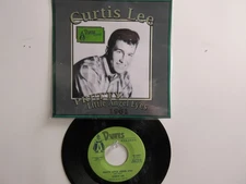 💥  ' CURTIS LEE '  HIT 45 + PICTURE [PRETTY LITTLE ANGEL EYES]  1961 !  💥