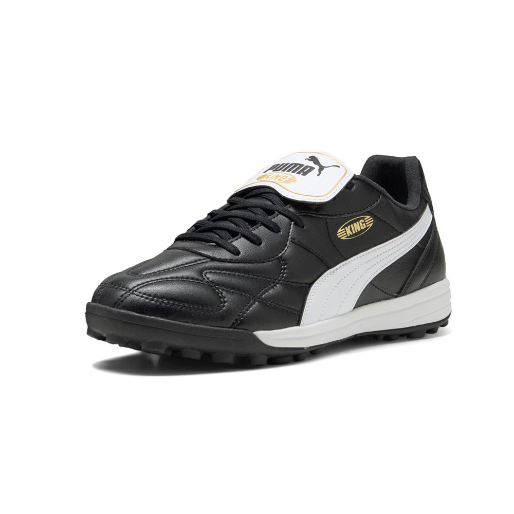 PUMA King Top Turf Soccer Mens Black Sneakers Athletic Shoes