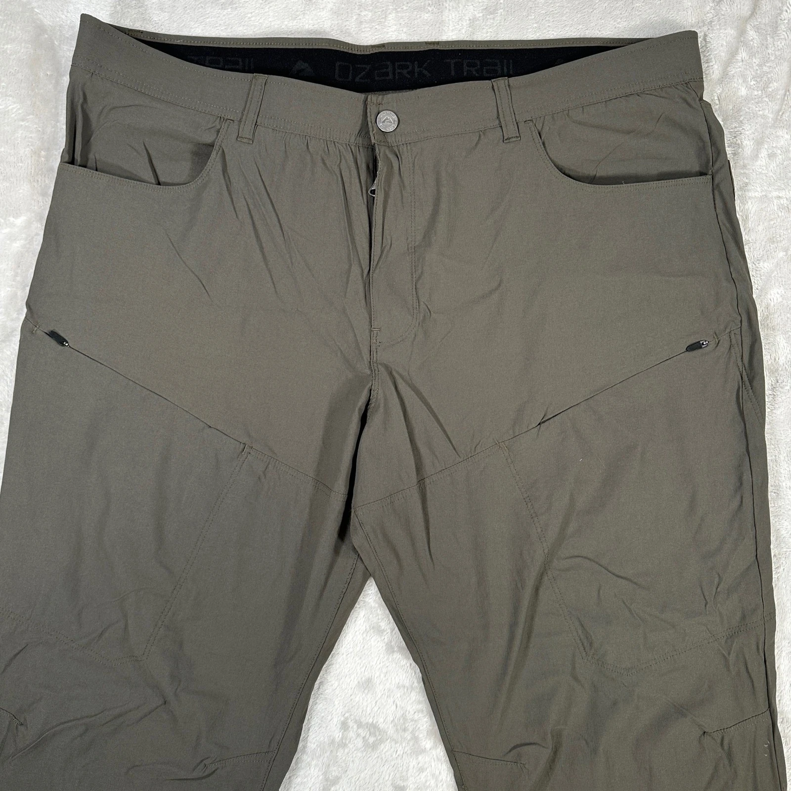Ozark Trail Mens Size 44 Gray Performance Hiking Pants Stretch