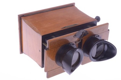   UNIS FRANCE STANDARD STEREOSCOPE 3D STEREO VIEWER ANTIQUE 6X13CM GLASS PLATE