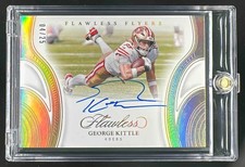 2025 Panini Flawless George Kittle #11 Star Swatch Signatures /25 MEM Auto