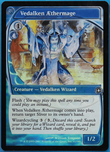 Vedalken AEthermage FOIL Future Sight PLD Blue Common CARD (505709) ABUGames - Picture 1 of 2