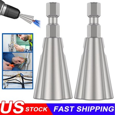 2X Wire Stripping&Twisting Tool Electrical Drill Wire Stripper Cable Nut Twister
