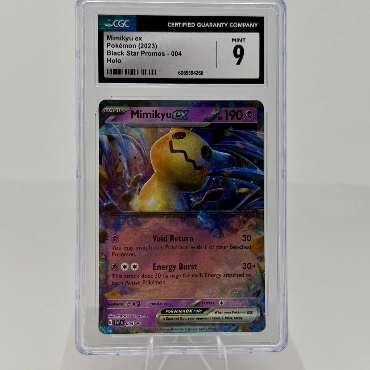 Pokmon TCG: Mimikyu ex 004 Sv: Scarlet & Violet Promo Cards Holo | CGC  Mint 9 | eBay