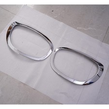 LH+RH CHROME HEADLIGHT RING TRIM COVER SURROUND FOR MINI F60 COUNTRYMAN 2017-21