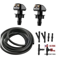 Car Front Windshield Washer Nozzles, Double-Hole Auto Wiper Water 9PCS