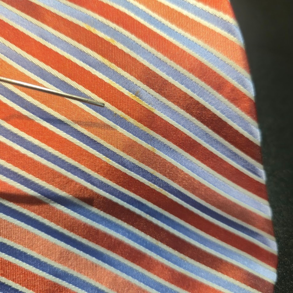 Club Room Diagonal Striped 100% Silk Repp Tie image 3