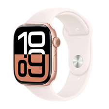 Apple Watch Series 10 GPS Cell 46mm Rose Gold w/ Light Blush Band M/L MWY73LW/A