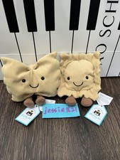 Jellycat Amuseables Ravioli & Amuseables Farfa bundle W/DustBag Authentic NWT US