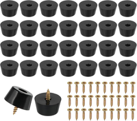28 StüCk GummifüßE Schraubbar Rubber Base Mit Schrauben, 25X20X13Mm Rutschfeste
