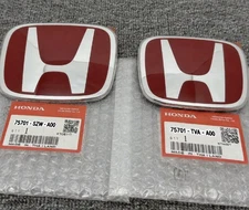 2PCS Front Rear Badge H Emblem Logo For 2018-23 Honda Accord EX SE EX-L 4Dr