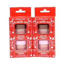 Trader Joe’s Lip Mask Duo Shea Butter Coconut Oil Chocolate Berry, 2 boxes