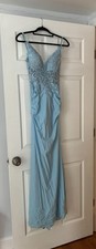 Glitterati Light Blue Prom Dress