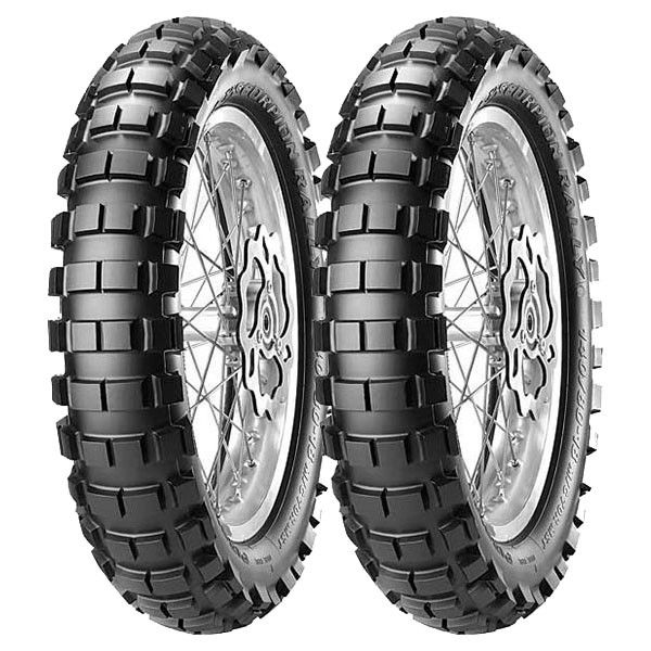 TYRE PAIR PIRELLI 90/90-21 54R + 140/80-18 70R SCORPION RALLY M+S