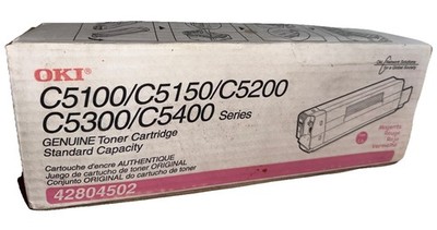 Genuine toner Okidata Oki   c5100 c5150 c5200 c5300 c5400 Magenta 42127402 new