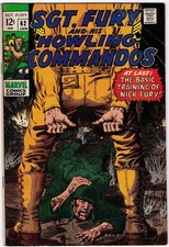SGT. FURY #62, JANUARY 1969!! VERY GOOD + CONDITION! SILVER AGE MARVEL CLASSIC!