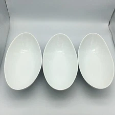 1 Over and Back  Sides  Dish Porcelain White Oval Serving Bowl  12" 