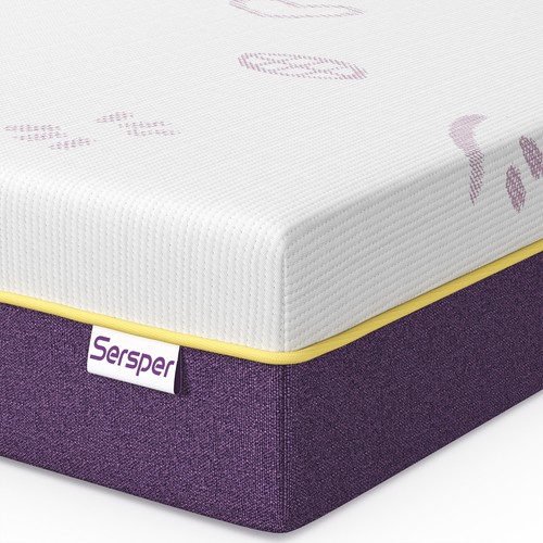 Atmungsaktive kühle Gel Memory Foam Krippe Matratze für Kleinkind & Baby 52 × 27,5 × 6 Zoll - Bild 1 von 8