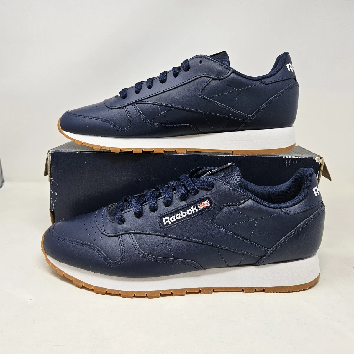 Las mejores ofertas en Reebok Classic Leather White Grey Vector
