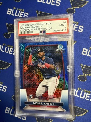 2023 Bowman Mega Box Michael Harris II Chrome Blue Refractor /150