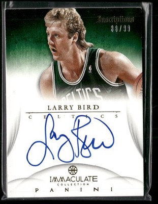 2012-13 Panini Immaculate Collection #IN-LB Larry Bird Inscriptions SN,AU #/99