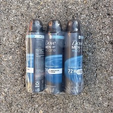 3X Dove Men Care Clean Comfort 72H Dry Spray Antiperspirant Deodorant 3.8 Oz