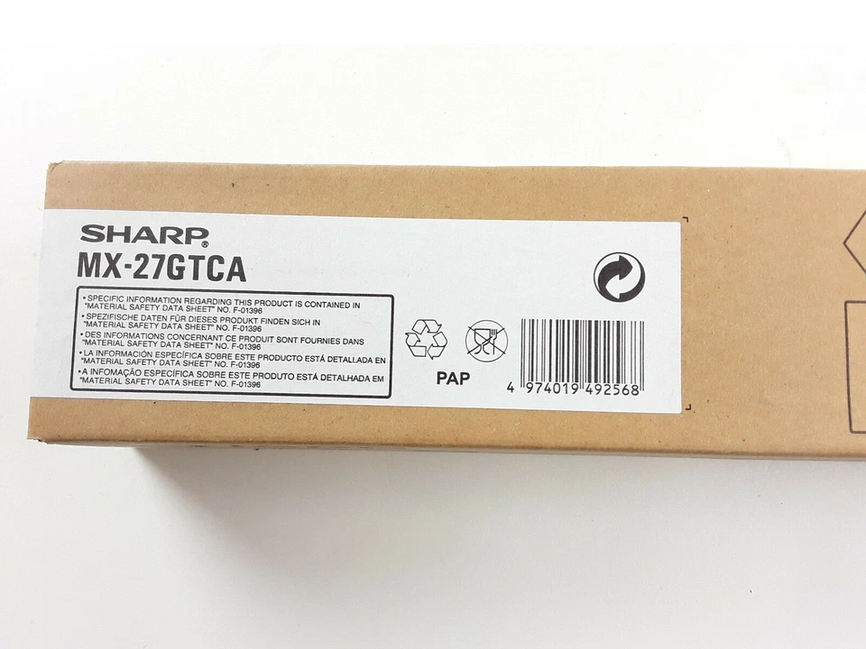 Sharp MX27GTCA Toner Cyan Original Laser Bleu pour Imprimante MX-2300N MX-2700N - Photo 4/4