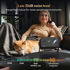 4K Smart Projector 18000 Lumen LED 1080P WiFi Bluetooth UHD Home Theater US 11